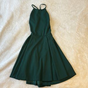 Dark green formal dress